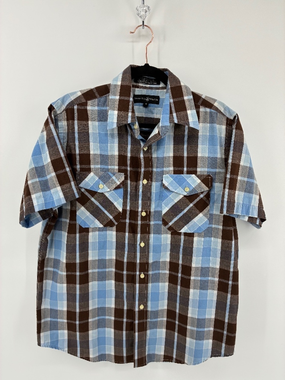 MASSIVE $10 SALE Beverly Hills Polo Club Blue and Brown Polo Shirt